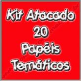 Kit Atacado (20 Papéis Temáticos) - Tamanho A4